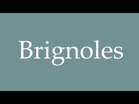 How to Pronounce ''Brignoles'' Correctly in French