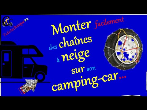 Technical tutorial 2: How to easily choose and fit snow chains on a motorhome?