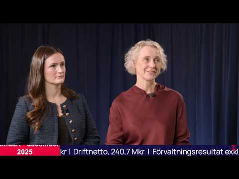 VD och CFO presenterar bokslutskommuniké med Q&A