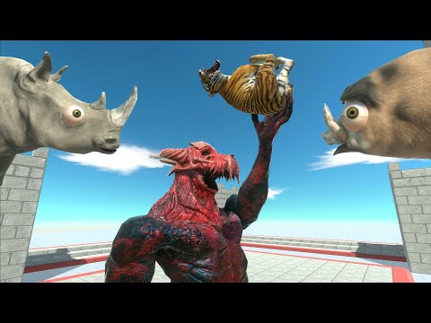 Kozarog The Demon vs All Modern Mammals - Animal Revolt Battle Simulator