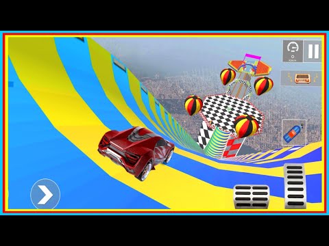 Mega Ramp Superhero Car Stunt Crazy Car Stunts Driving Games Android Gameplay[2] 😊