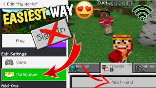 MINECRAFT PE: PLAY MULTIPLAYER WITHOUT SIGN IN 1.20 & 1.21+ How to play minecraft with friends 2024