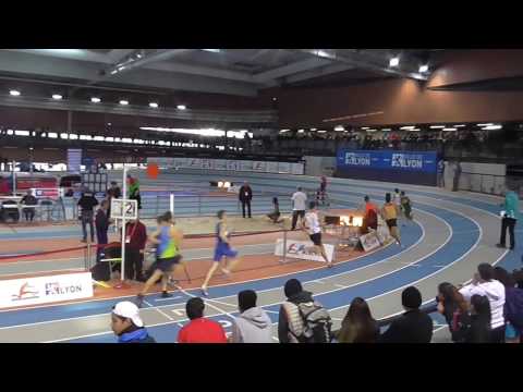 800m salle  - ETES Brice 1'51''31 - Finale 1 Régionaux AURA - LYON le 28/01/2017