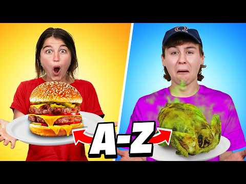 DIE ABC ESSENS CHALLENGE! (Wir essen das ganze Alphabet!)