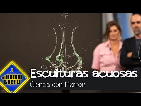 Marron trae esculturas acuosas y un robot con la puntería de Guillermo Tell - El Hormiguero