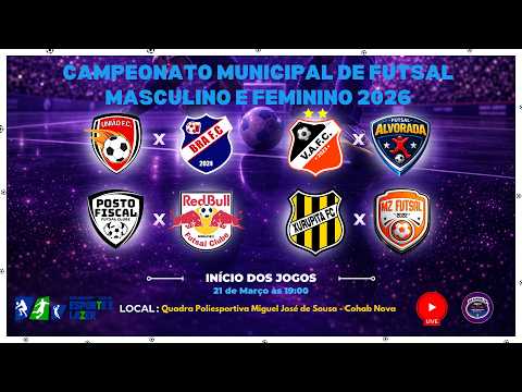 CAMPEONATO MUNICIPAL DE FUTSAL MASCULINO E FEMININO 2026 | Rio Canindé FM