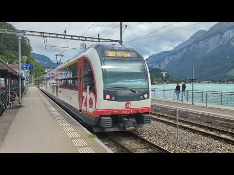Brienz (CH) - Abfahrt R70 nach Meiringen (Zentralbahn) am 26.07.2023