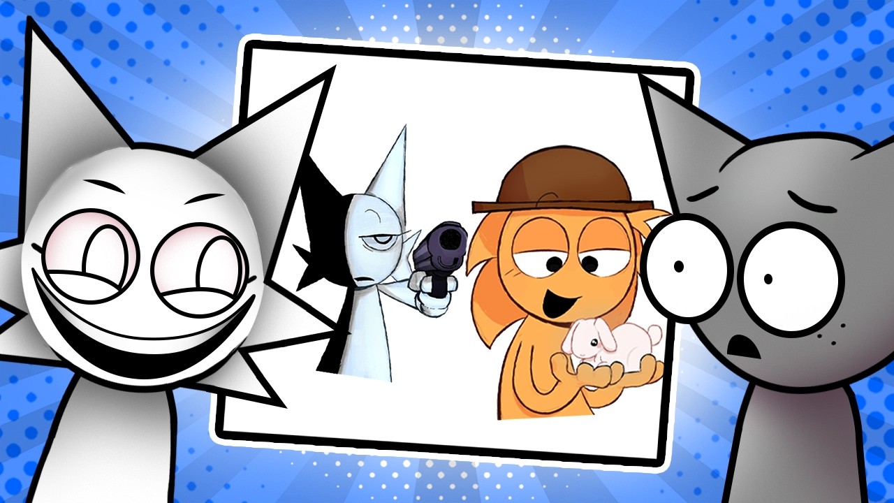 Wenda e Gray no REACT DE IMAGENS do Sprunki VR