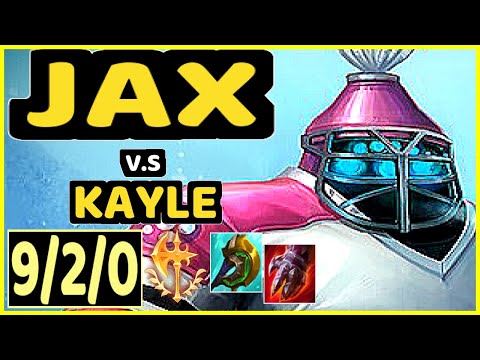 BROKEN BLADE (JAX) vs KAYLE - 9/2/0 KDA TOP GAMEPLAY - EUW Ranked DIAMOND