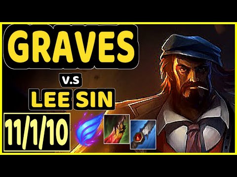 MINERVA (GRAVES) vs LEE SIN - 11/1/10 KDA JUNGLE CHALLENGER GAMEPLAY - BR