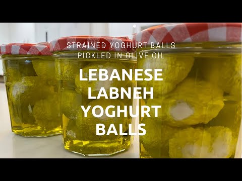 Lebanese Labneh Yoghurt Balls - easy to store for 1 year or more & no refrigeration