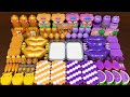 PURPLE Vs GOLD Mixing Random Into GLOSSY Slime Satisfying Slime Video 582