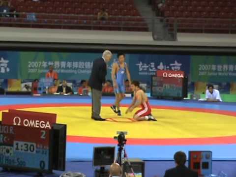 Rahman BİLİCİ Çin' de Koreli rakibi ile dünya şamp. 1. bölüm