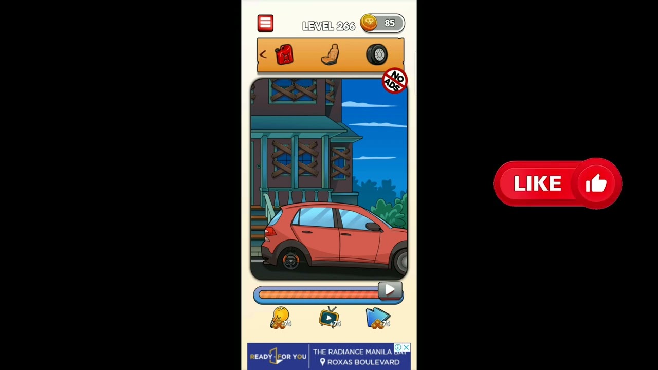 Flashback Tricky Fun Riddles Level 266 Find car pieces