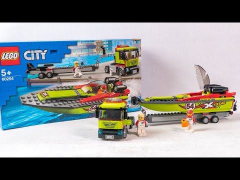 LEGO® Race Boat Transporter Build and Mod