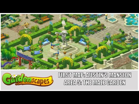 Gardenscapes: New Acres Gameplay Part 3 - Restoring Area 5: The Maze Garden