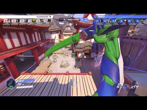 HAKSAL GENJI POV | Vancouver Titans vs. Los Angeles Gladiators | All the Plays as Genji