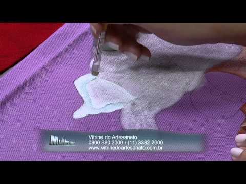 Mulher.com 11/11/2014 - Pintura Elefoa Vestido Patchcolagem por Eliana Rolim - Parte 1