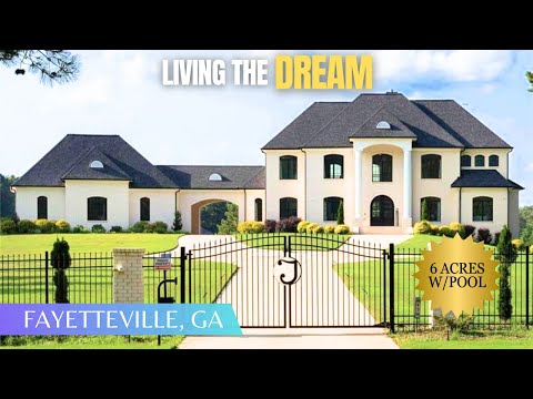 Luxury Gated Estate on 6+ ACRES w/ Resort Style Heated Pool + Movie Theater + 2 Primary Suites + Gym