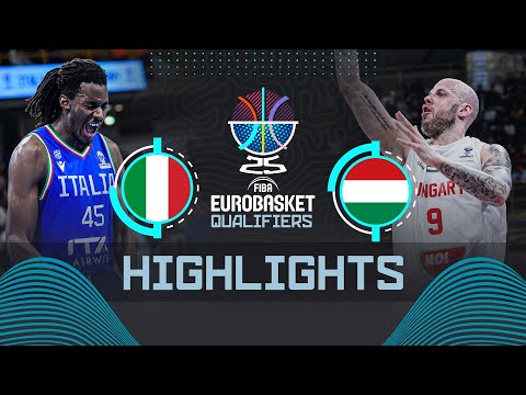 Italy 🇮🇹 vs Hungary 🇭🇺 | Highlights | FIBA EuroBasket 2025 Qualifiers