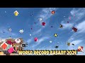 PINDI BASANT World Record 2024 12 Tawa 6 Tawa 250 Kites Big Kiye Flying On Basant