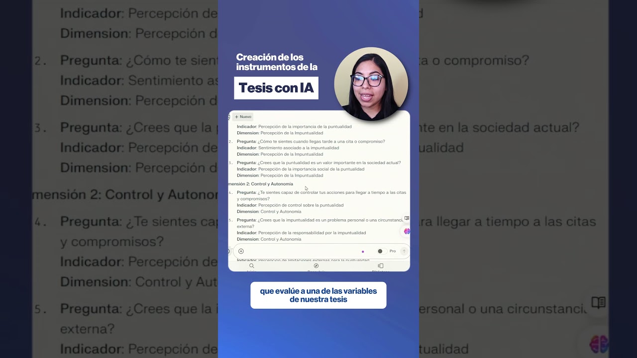 Creación de los Instrumentos de la Tesis con IA