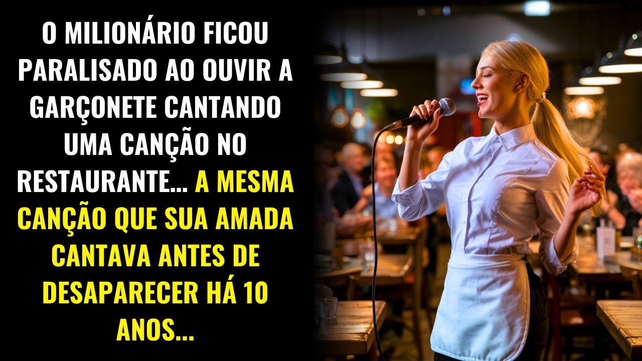 O MILIONÁRIO FICOU PARALISADO AO OUVIR A GARÇONETE CANTAR A CANÇÃO DE SUA AMADA DESAPARECIDA...