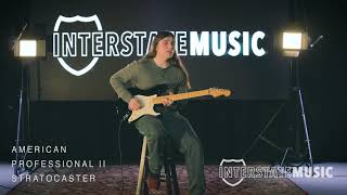 Video thumbnail for Fender American Professional ll Stratocaster Electric Guitar, Black | Interstate Music by Interstate Music
