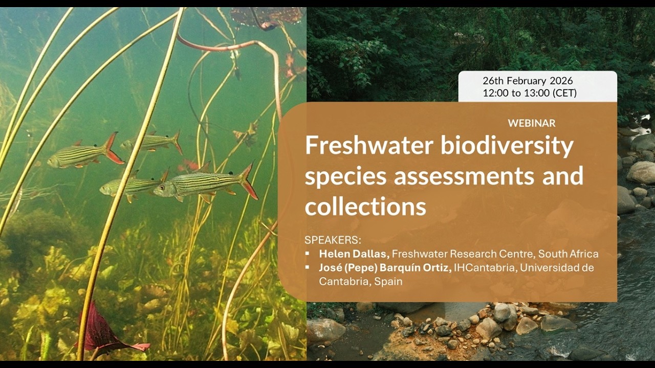 Freshwater BON Webinar Series: Freshwater biodiversity species assessments and collections