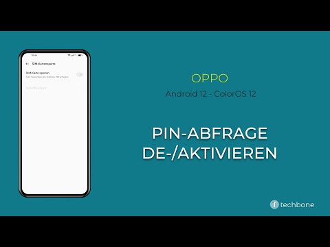 PIN-Abfrage de-/aktivieren - Oppo [Android 12 - ColorOS 12]