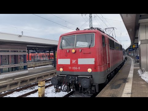 BR 111 mit n-Wagen als Ersatzzug in Nürnberg Hbf