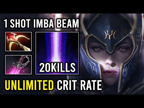 UNLIMITED CRIT RATE 1 Shot Lucent Beam 1K GPM Fast Farming Hard Carry Luna Dota 2