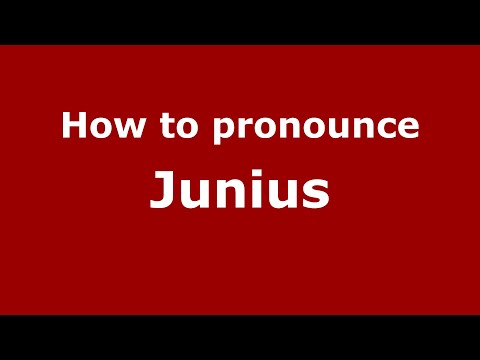How to pronounce Junius (Mexico/Mexican Spanish) - PronounceNames.com
