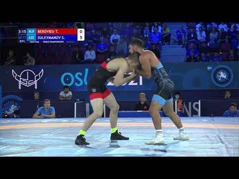 1/2 GR - 77 kg: T. BERDYIEU (BLR) v. S. SULEYMANOV (AZE)