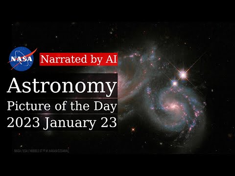 APOD: 2023-01-23 - The Colliding Spiral Galaxies of Arp 274 (Narrated by Emma)
