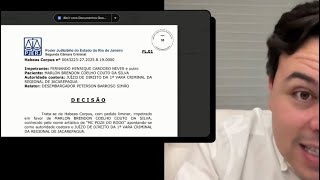 Justiça coloca MC Poze em liberdade - os argumentos da decisão são assustadores