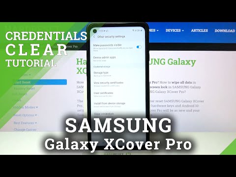 How to Clear Credentials on SAMSUNG Galaxy XCover Pro – Remove Licenses