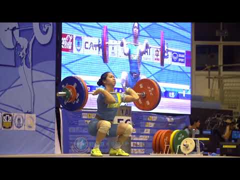 Saule Saduakassova (58) - 117kg Clean and Jerk @ 2015 Asian Championships