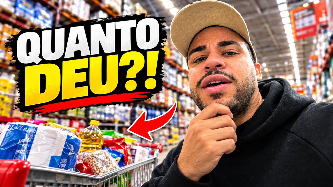 FUI AO ATACADÃO… NÃO ACREDITEI NO VALOR QUE DEU!