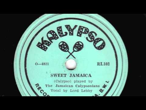 Sweet Jamaica [10 inch] - Lord Lebby with The Jamaican Calypsonians
