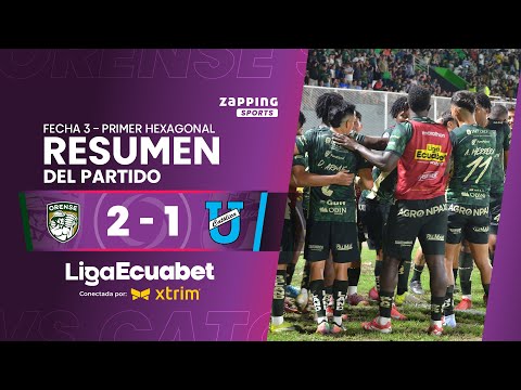 Orense SC 2 - 1 U. Católica / Fecha 3 - Primer Hexagonal  / Liga Ecuabet conectada por Xtrim