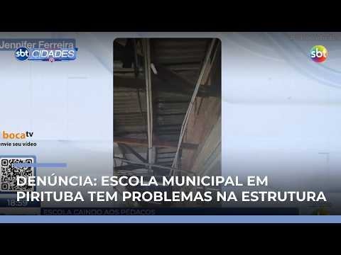 Moradora denuncia problemas estruturais em escola de Pirituba | #SBTCidades