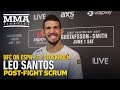 UFC Stockholm: Leonardo Santos Explains ‘Emotional’ Celebration Following KO Of Stevie Ray
