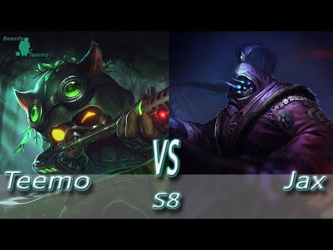League of Legends - Omega Teemo vs Jax - S8 Ranked Gameplay (Season 8) TOO HEAVY