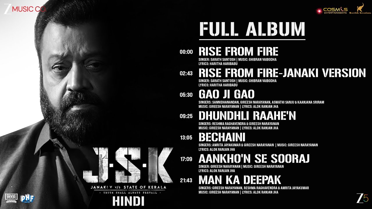 Janaki V Vs State of Kerala (Hindi) - Full Album | Suresh Gopi, Anupama P | Gireesh N | Pravin N