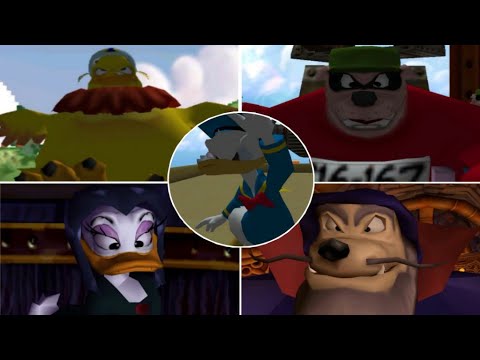 Donald Duck Goin' Quackers/Quack Attack (PS2) - All Bosses + Cutscenes