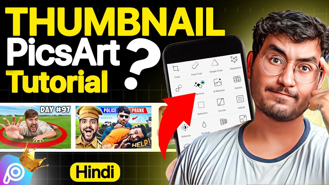 How To Make Thumbnails like a PRO in PicsArt Mobile!
