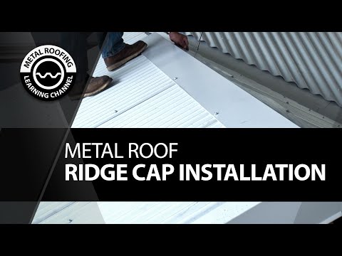 How To Install Metal Roof Ridge Cap. EASY Metal Roofing Ridge Cap Installation + Finish + Cut Ends