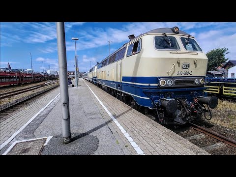 The mighty BR 218s depart Westerland (Sylt) in IC service - 100 subscribers thank you special 🍀 -
