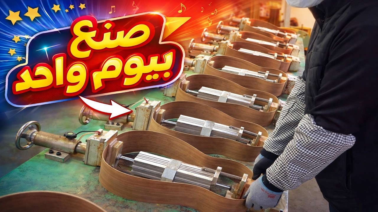 شاهد كيف تم صنع هذه القيثارات في يوم واحد فقط!